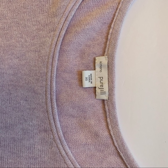 Pure Jill Lilac Kimono Cotton Cashmere top - Picture 6 of 10